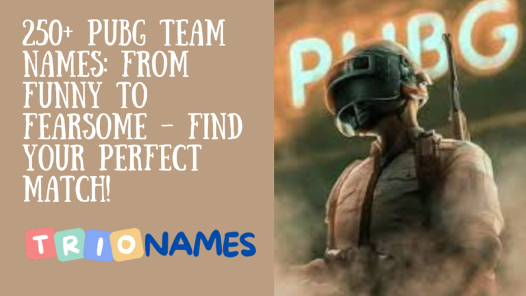 PUBG Team Names